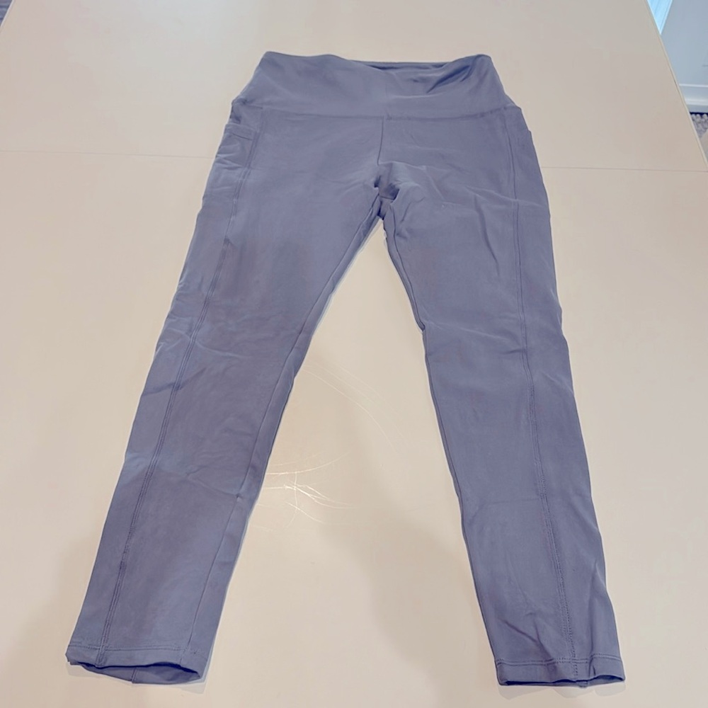 Fleece lined leggings. Size large/X-Large gray with pockets